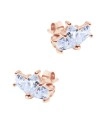 Beautiful CZ Crystal Silver Stud Earring STS-6203
